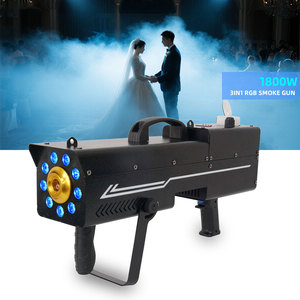 1800Wフォグスモークガン 3in1 RGB LEDステージミスト特殊効果装置 スモークマシン クラブパーティー結婚式用 - Product Image 1