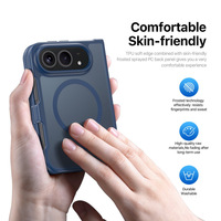 Coque de téléphone mate pour iPhone DUO, sensation de peau, dos magnétique renforcé pour iPhone Fold