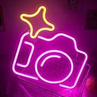 Enseigne néon pour caméra de jeu Gameboy Custom Neon Lights Handmade Led Carving Gaming Night Light