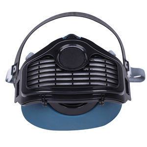 Respirator <span class=keywords><strong>Gas</strong></span> Mulut Anti Debu PPE EN 140 Biru Setengah Masker <span class=keywords><strong>Gas</strong></span> Dengan Filter - Product Image 3