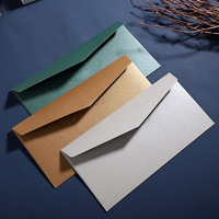 Enveloppes d'invitation professionnelles rétro couleur unie personnalisée, style occidental, en carton offset, spécialité publicitaire