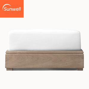 Luxus Outdoor Möbel <span class=keywords><strong>Lounge</strong></span> Set Garten Sofas Wasserdichte Teakholz Freizeit Patio Sofa Sets mit Couch tisch - Product Image 6