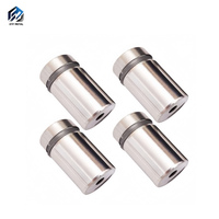 Systèmes de rampes d'escalier intérieurs en verre avec poteaux/supports/profils en aluminium/embouts pour vos options