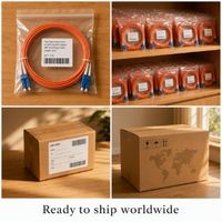Kabel Patch Fiber Optik APC 3.0mm OM2 OM3 LC SC ST Duplex Single Mode LSZH Berbagai Panjang untuk Penggunaan Dalam Ruangan Pusat Data Sekolah Rumah Sakit