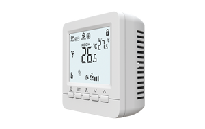 Chine <span class=keywords><strong>Intelligent</strong></span> 0-10V modulation numérique FCU <span class=keywords><strong>Thermostat</strong></span> RS485 Modbus hôtel Keycard pour systèmes CVC hôpitaux écoles chauffage - Product Image 2