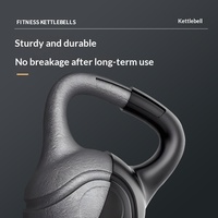Kettlebell à coque rigide écologique avec poignée antidérapante pour la musculation à domicile, l'entraînement de force, les squats et la musculation en salle de sport