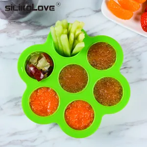 Food Grade Non-Toxichomemade Egg Poacher Reusable Food Container With Lid Silicone Egg Bites Cooking Mold