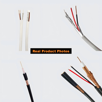 Cable Coaxial RG59 de 75 Ohm para CCTV sin Cable de Alimentación, Suministro al por Mayor