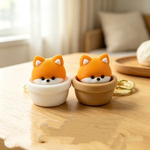Porte-clés anti-stress en forme de petit animal imprimé en 3D, jouet réaliste à presser, unisexe, à partir de 15 ans - Product Image 1