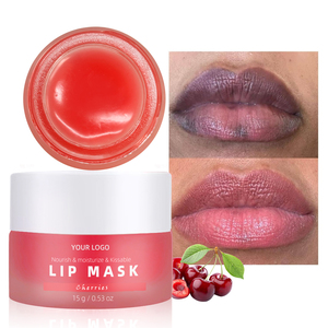 Bálsamo <span class=keywords><strong>labial</strong></span> con logotipo personalizado, conjunto de cuidado <span class=keywords><strong>reparador</strong></span> de melocotón rosa, ácido hialurónico, mascarillas labiales de vitamina C orgánica vegana, bálsamo <span class=keywords><strong>labial</strong></span> - Product Image 1