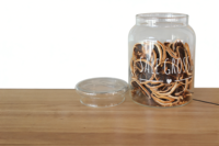Pot de fermentation en verre borosilicate de haute qualité avec un goulot rétractable étanche à l'humidité