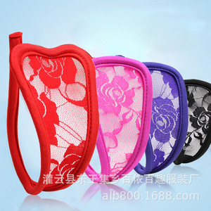 Choco Ace - Tanga transparente de encaje para mujer, ropa interior sexy transparente para parejas, lencería - Product Image 1