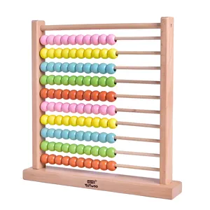 Lernspielzeug aus Holz für Mathematik Zahlen zählen Berechnen Perlen Abacus Montessori-Spielzeug für Kinder Kinder Jungen und Mädchen