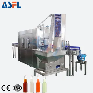 Automatic Sparkling Soda Carbonated Water Production Line Automatic Glass Bottled Water Filling Machine