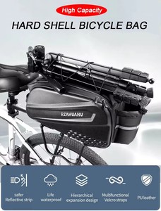 Portabicicletas impermeable, bolsa reflectante para asiento trasero con portavasos, bolsa para alforjas, correa para el hombro, bolsa de Sillín para Camping y ciclismo - Product Image 3