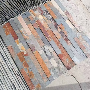 Nhà Máy Bán Hàng Trực Tiếp Ngoài Trời Trang Trí Tự Nhiên Slate Văn Hóa Đá Trang Trí Đá Tường Tấm - Product Image 1