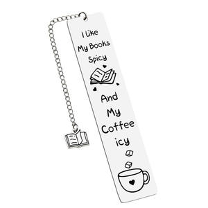 Penanda Buku Logam Baru Proses Ukiran Laser Penanda Buku Baja Tahan Karat Gantungan Kunci Penanda Buku Terukir Hadiah Bisnis Promosi - Product Image 3