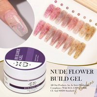 LingLong Stone Nude Gel pembentuk kuku Gel 8 warna bebas Hema cat kuku Set30g cat kuku Gel seni Label pribadi