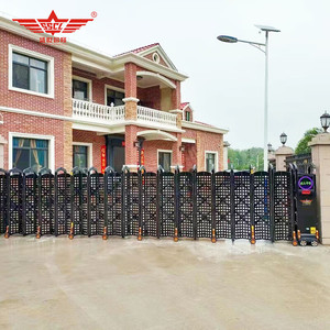 Portail Rétractable Automatique en Alliage d'Aluminium Moderne Shengshichanglong avec Plaque d'Étanchéité pour Appartement et Hôtel - Product Image 3