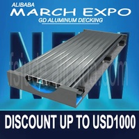 Planches de terrasse en composite WPC imperméables et ignifuges A2 en aluminium GD pour piscine, jardin, balcon