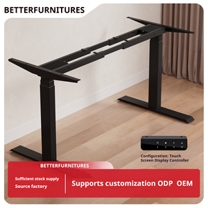 Escritorio de oficina eléctrico con control de memoria ergonómico, marco de Metal moderno, altura ajustable, mesa de ordenador duradera, buen precio ensamblada - Product Image 2