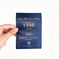 Etiquetas Adhesivas Personalizadas para Botellas de Vino, Whisky y Cerveza, con Textura Especial, para Uso Comercial, Venta al Por Mayor