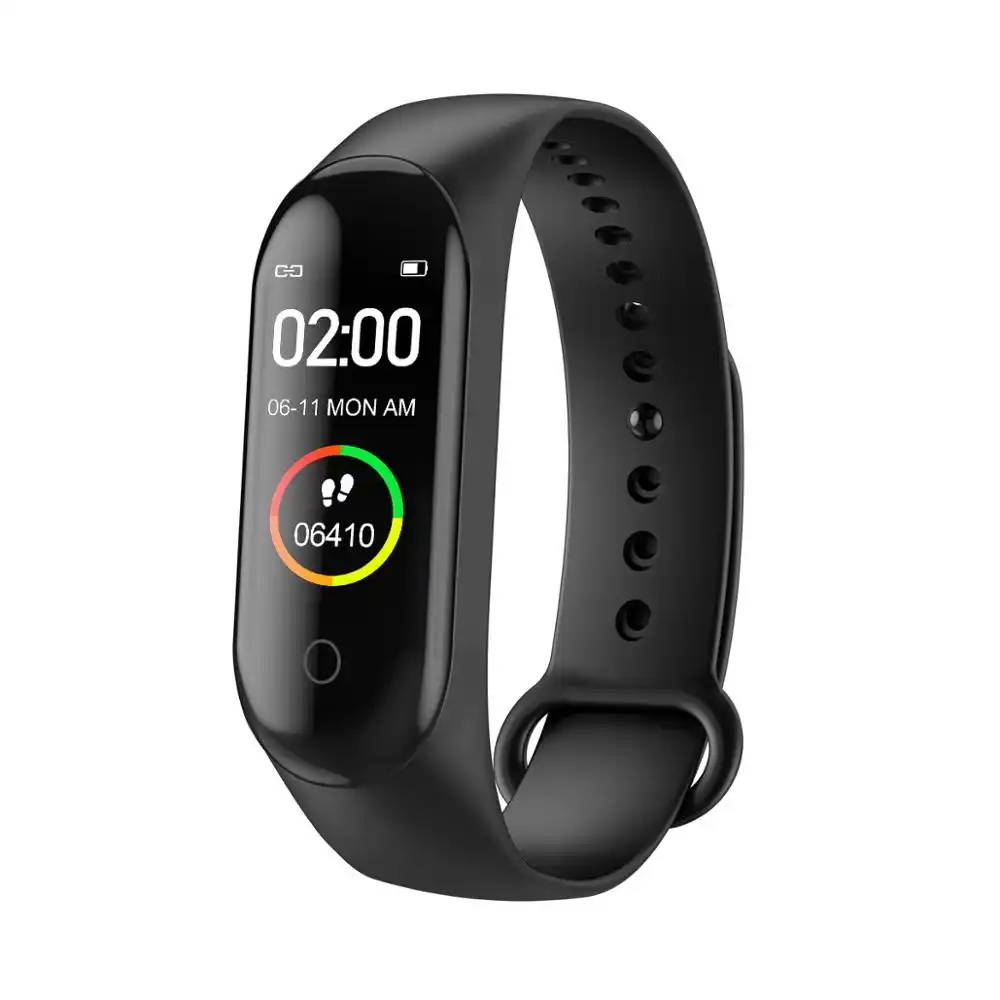 2020 aktualisiert M4 Smart Bracelet Watch Gesichter Smart Fitness Timer Intelligente Schlaf daten Echtzeit-Herzfrequenz für alle Telefone