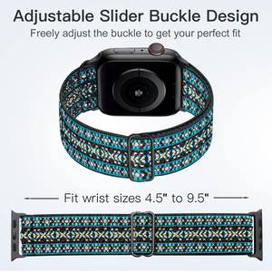 Bracelet de sport respirant pour <span class=keywords><strong>Apple</strong></span> <span class=keywords><strong>Watch</strong></span> Series 9 8 7 6 44 mm, bracelet en nylon pour iWatch, bracelet de sport, <span class=keywords><strong>course</strong></span> <span class=keywords><strong>à</strong></span> <span class=keywords><strong>pied</strong></span>, athlétique, pour femmes - Product Image 6