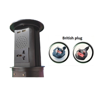 Prise de courant intelligente relevable Roeasy, idéale pour comptoirs de cuisine et bureaux mobiles (prises britanniques)