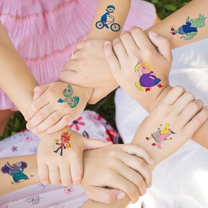 Рождественская наклейка на лицо и тело с героями мультфильмов OEM, набор блестящих временных татуировок для детей - Product Image 2
