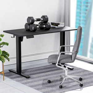 Moderno doppio motorizzato nero elettrico Sit Stand scrivania regolabile altezza tavolo per il computer portatile di gioco di <span class=keywords><strong>lavoro</strong></span> durevole ed elegante - Product Image 1