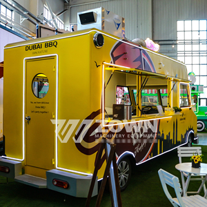Camion de restauration mobile entièrement équipé, alimenté par batterie, avec plan de travail personnalisé pour hamburgers, frites et glaces, pour utilisation en extérieur - Product Image 3