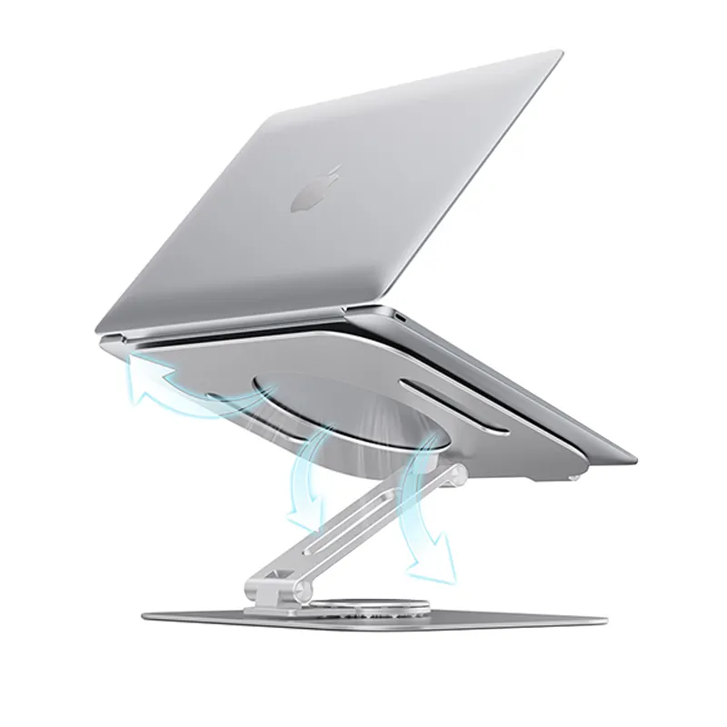 latest ipad pro desktop stand 360 rotating base macbook pro air holder for 10.5-17.3" notebook and panel pc