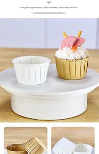 <span class=keywords><strong>Moule</strong></span> à muffins jetable en papier EUDR, résistant aux hautes températures, antiadhésif, en film PET, pour soufflés, récipient alimentaire, sans taxe, Dinosource - Product Image 6