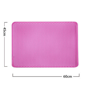 Alfombrilla de arena para gatos de doble capa antideslizante impermeable de 60x45cm, alfombrilla y almohadilla para mascotas de Material EVA para caja de arena o almohadilla para arena - Product Image 2