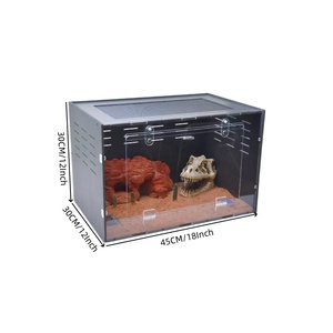 Jaula de terrario arbóreo de PVC para reptiles, altura de 18x18x24 pulgadas, para tarántulas, lagarto, pitón, dragón barbudo, caja de cría, embalaje incluido - Product Image 2