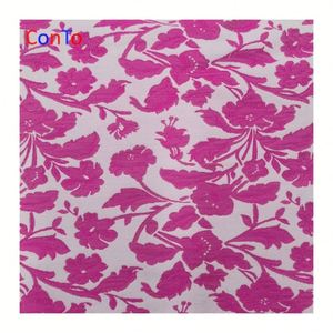 Nuovo Tessuto Jacquard Floreale in Poliestere per Pantaloni Eleganti - Product Image 1