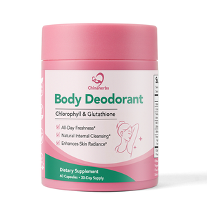 Chinaherbs Body Deodorant Capsule Chlorophyll Glutathione Vegan <b>Supplement</b> for Body Breath Odor Reduction Liver Detox & Skin Rad - Product Image 1