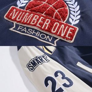 Chaqueta Bomber Casual Personalizada Estilo Y2K para Hombre, con Letras Bordadas, Chaqueta Varsity de Béisbol para Invierno, Chaqueta Letterman - Product Image 4