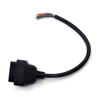 Conector Macho OBD2 de 16 Pines para Adaptador de Extensión ELM327, Cable OBD, OBDII, EOBD, ODB2, Adaptador OBDII de 16 Pines, Cable Hembra