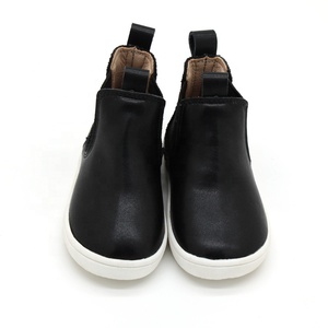 Zapatos <span class=keywords><strong>de</strong></span> moda personalizados para niños y <span class=keywords><strong>niñas</strong></span>, <span class=keywords><strong>botas</strong></span> <span class=keywords><strong>de</strong></span> cuero, color negro, <span class=keywords><strong>2022</strong></span> - Product Image 2