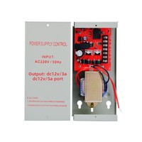 Alimentation pour contrôle d'accès 12V 5A, système multifonctionnel pour interphone de bâtiment, serrure intelligente, système de surveillance, petit modèle AOXING