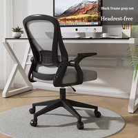 Chaise de bureau exécutive ergonomique moderne en tissu, hauteur réglable, structure en fer, base en plastique - Confortable pour la maison et le salon