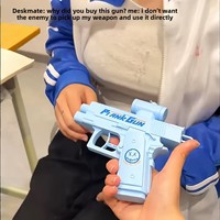 Pistolet à eau inversé double face créatif Shake Sound BT070 en plastique, vente en gros, mini pulvérisateur pour l'été et la plage