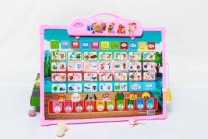 Tableau d'apprentissage de l'alphabet bilingue <span class=keywords><strong>français</strong></span>-anglais, jouet éducatif interactif pour enfants, piano parent-enfant - Product Image 2