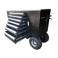 Chariot d'atelier robuste en acier de 75 pouces avec 7 tiroirs pour mécaniciens, chariot de rangement pour garage industriel et fabrication de tôles