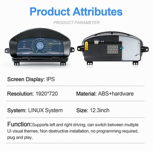 Digital Cluster <b>for</b> Cadillac Escalade 2006-2013 LCD Instrument Cluster <b>Speedometer</b> Dashboard Upgrade12.3" - Product Image 5