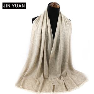 شال من الشركة المصنعة مخصص صوف ميرسيريزيد ، وشاح من الصوف والكشميري ، شال نسائي شتوي بشراشيب جاكار - Product Image 2