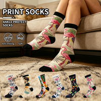 Chaussettes pour hommes 3D sublimées, imprimées sur mesure, pour le sport (basket-ball, football), vente en gros directe d'usine, OEM