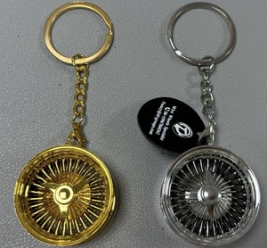 2025 nóng bán giá rẻ Tùy chỉnh dây bánh xe móc khóa cho bánh xe dây Knock Off chip đầy màu sắc - Product Image 2